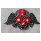 Carroo Light-up Skull Belt Buckle