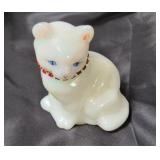 Fenton Art Glass Cat Figurine