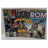 5 Comics - Rom #1-2 & Robocop 2 #1-2