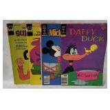 4 Vtg Gold Key/ Whitman Comics- Daffy Duck, Disney