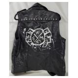 Marvel Spider-punk Leather Vest Jacket Size M