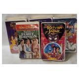 5 Disney Vhs Movies In Clamshell Cases