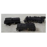 H O #125 Loco W/ 2 Train Cars