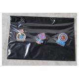 3 Lapel Pins - Usmc, Iwo Jima, Korea War