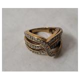 Sterling Ring W/ Stones Size 6