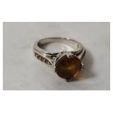 Sterling Ring W/ Stones Size