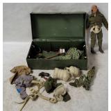12' Soldier Figure W/ Vtg G I Joe Locker & More