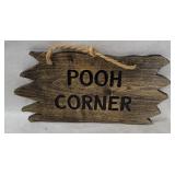 Pooh Corner Wooden Sign