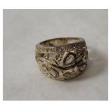 Sterling Ring W/ Stones Size 7