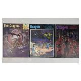 The Dragon Magazine Issues 28, 59, 77 1979-83 TSR