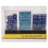 Lot of Blue Dice Chessex
