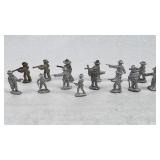 14 Western Miniature Metal Figures 1975
