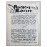 Ringbone Gazette Issue 1 1987 RPG Newsletter