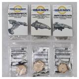Lot Of 6 Cold Navy Xtreme Hobby Miniature Ships
