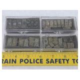 4 Cases Military War Tank Miniatures - Painted