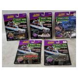 5 Johnny Lightning Fright'ning Lightning Diecasts