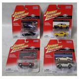 4 Johnny Lightning Diecast Camaros