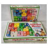 Illco Sesame Street Alphabet Blocks& Jumbo Numbers