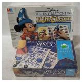 Deluxe Edition Bingo & Disney Light & Learn Games