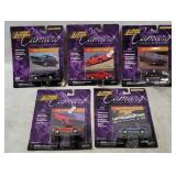 5 Johnny Lightning Camaro Collection Vehicles