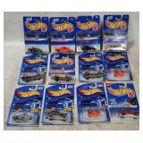 12 Hot Wheels - Firebird, Fiat, Go Kart, Impala