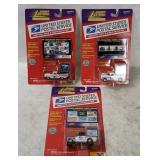 3 Johnny Lightning U S Postal Service Vehicles