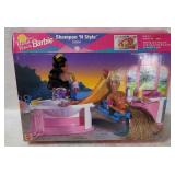 1996 Mattel Barbie Shampoo 'n Style Salon 67602