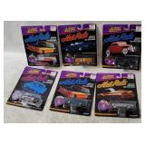 6 Johnny Lightning Hot Rods Diecasts