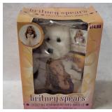 Britney Spears Plush Bear, Button & Cd