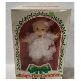 1987 Eugene Co. Baby's First Christmas Doll