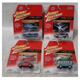 4 Johnny Lightning Classic Gold Vehicles