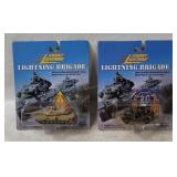 2 Johnny Lightning Brigade Military Diecasts