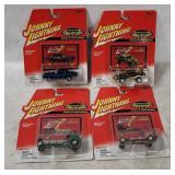 4 Johnny Lightning Topper Series Diecasts