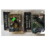 2 Mcfarlane The Matrix Figures - Trinity, Smith