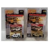 2 Johnny Lightning Hummer Diecasts