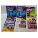 6 Johnny Lightning Vehicles - Hot Rod, Super Chevy