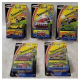 5 Matchbox Superfast Vehicles - El Camino, Camaro
