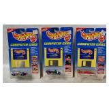 3 Hot Wheels Computer Cars - Camaro, Rigor Motor