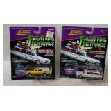 2 Johnny Lightning Ghostbusters Ecto Cars