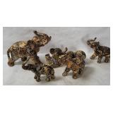 Lot Of La Vie Patchwork Safari Elaphant Figurines