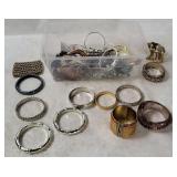 Costume Jewelry Lot - Bracelets, Earrings & More