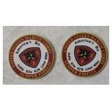 2 United States Marine Corps Medals