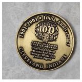 2001 Mlb Indians 100th Anniversary Medal