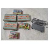 Vtg Marx Animal Kingdom Animals & Cages W/ Boxes