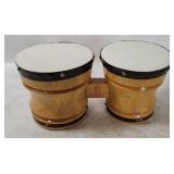 Vintage Tiki Wooden Bongos