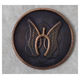 Horseshoe W/ Butterfly Wings Medal