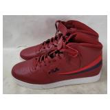Pair Of Red Fila Vulc 13 Mid Top Sneakers 13