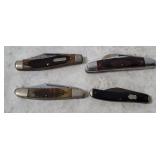 4 Pocket Knives - Cherokee, Frost, Imperial