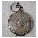 Vintage Evans Silverplated Womens Compact Case