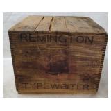 Antique Remington Typewriter Wood Shipping Crate
